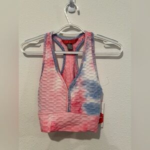 NWT women’s Hot Kiss tie dye cropped top